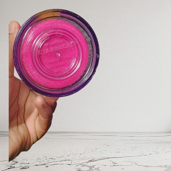 Starbucks Pink and Green Reusable Tumbler Cup with Straw 16oz - Picture 5 of 5